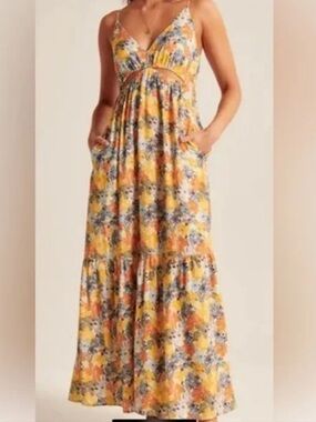 english rose maxi dress English Rose Warm Cotton Flannel High Neck Maxi Dress 66